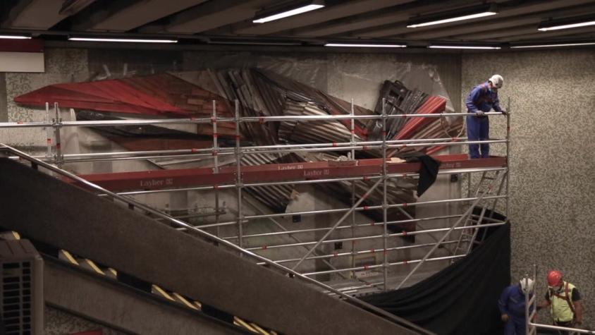 [VIDEO] El arte y donaciones de vecinos inspiran obra en el Metro