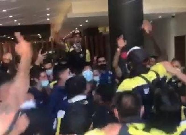 [VIDEO] La descontrolada salida del plantel de la U de Concepción para el partido ante Colo-Colo