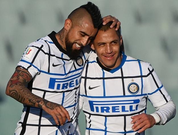 La formación del Inter de Alexis y Vidal para enfrentar al Milan de Zlatan