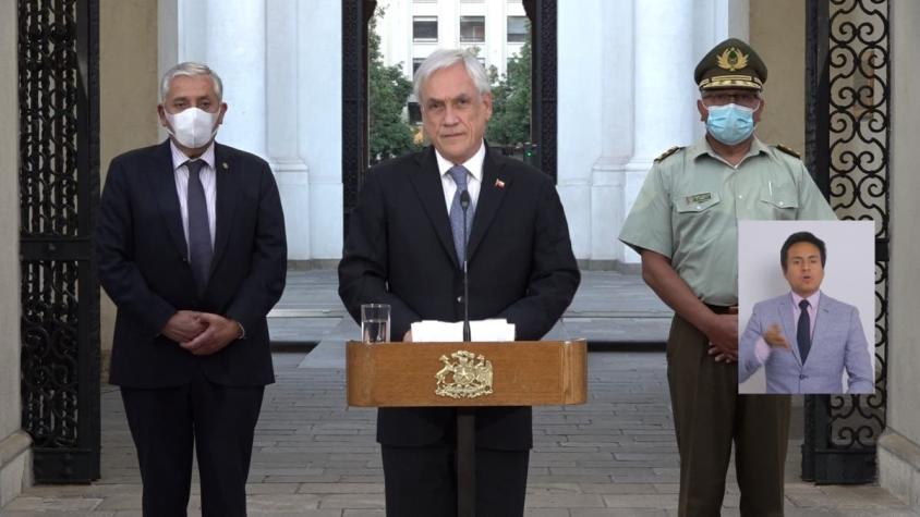 Presidente Piñera por ataques en La Araucanía: "Necesitamos una Ley Antiterrorista más eficaz"