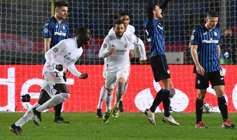 Real Madrid logra agónica victoria en su visita al Atalanta por los octavos de la Champions