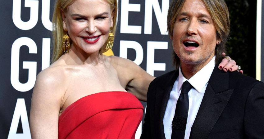 Las hijas de Nicole Kidman y Keith Urban tuvieron una inédita aparición durante los Globos de Oro