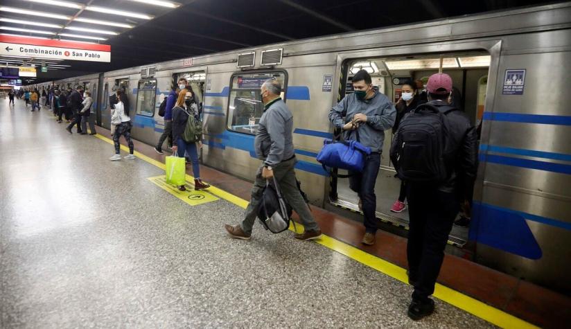 Metro informa cierre de estación Baquedano por manifestaciones en el exterior