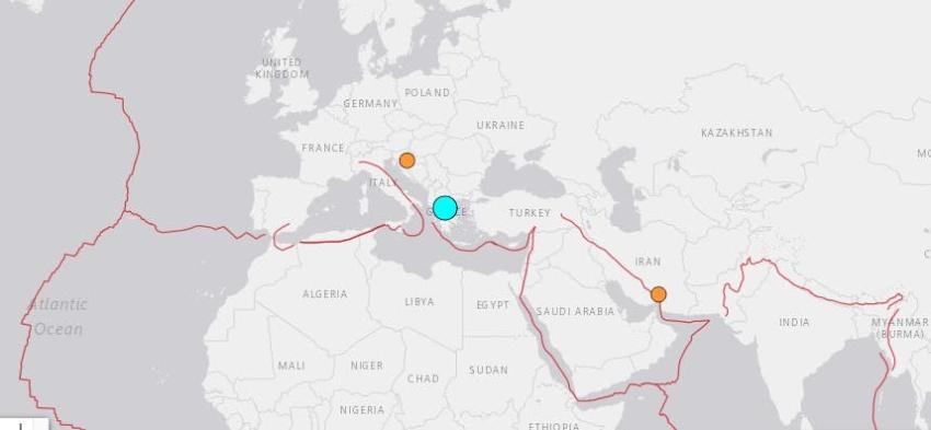 Fuerte sismo sacude a Grecia