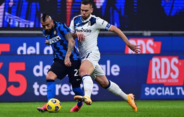 Vidal vuelve a ser titular y Alexis suma minutos en victoria del Inter sobre Atalanta por la Serie A