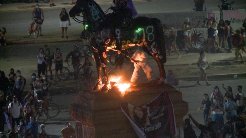 [VIDEO] Este miércoles definen posible traslado de la estatua de Plaza Baquedano