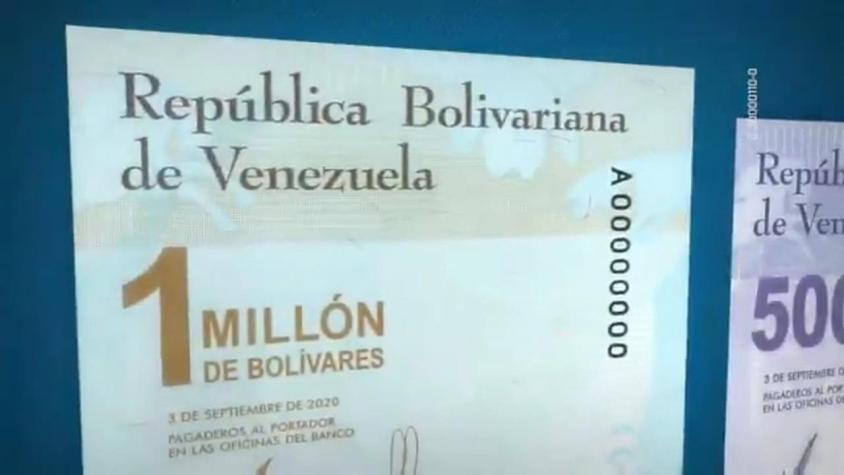 [VIDEO] Un millón de bolívares: El billete que vale 370 pesos chilenos