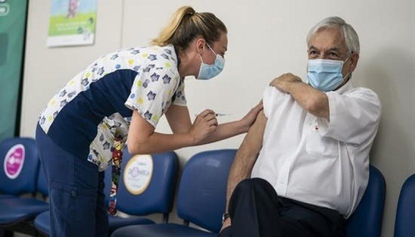 Presidente Piñera recibe segunda dosis de vacuna contra el COVID-19