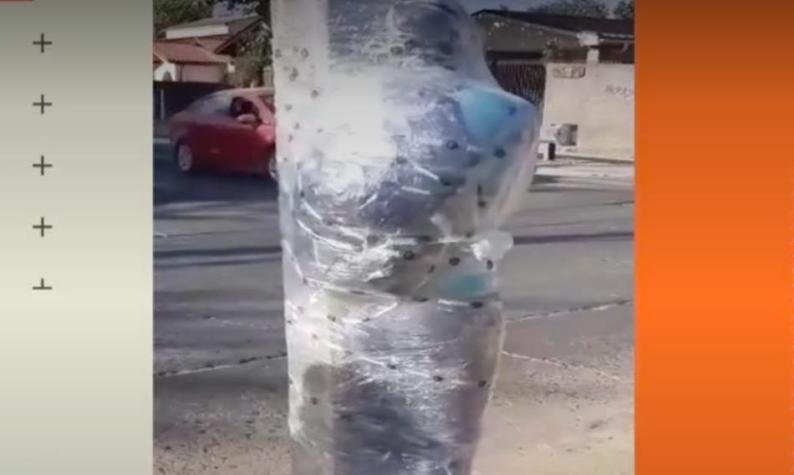 [VIDEO] Vecinos retienen a delincuente envolviéndolo en plástico