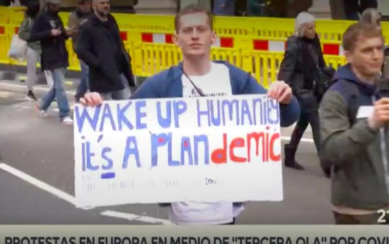 [VIDEO] Protestas en Europa en medio de "tercera ola" por COVID-19