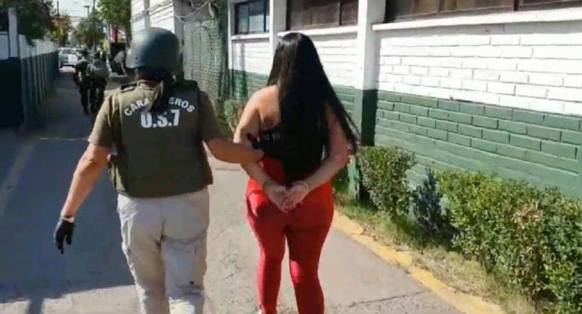 Detienen a “La Reina del Pantano”, líder de peligrosa banda de narcotráfico en La Pintana