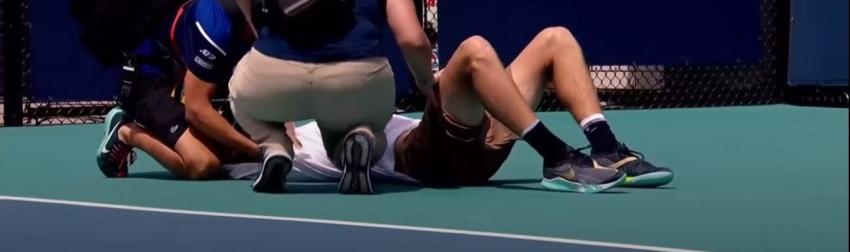 Momentos de pánico en el Miami Open: tenista de 19 años colapsa en medio de un partido