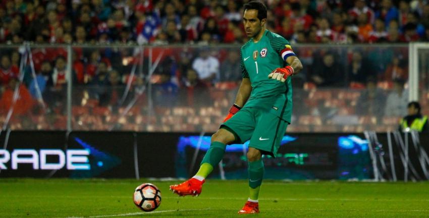 La especial camiseta que utilizará Claudio Bravo en el amistoso de La Roja frente a Bolivia