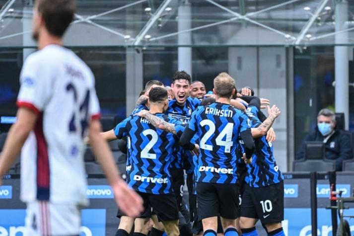 Le anularon un gol a Alexis: Inter consigue una trascendental victoria ante Cagliari