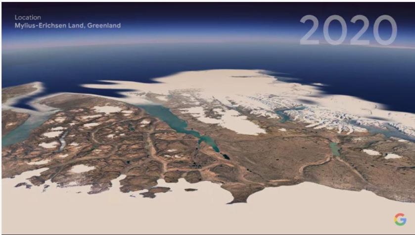 [VIDEO] La nueva herramienta de Google Earth muestra décadas de cambio climático en segundos