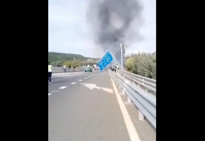 Una persona murió en grave accidente de camión en ruta Concepción-Cabrero