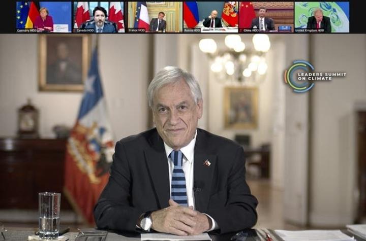 Presidente Piñera refuerza llamado a combatir el cambio climático en Cumbre de Líderes