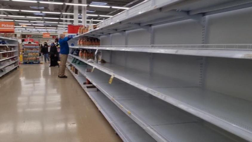[VIDEO] Supermercados desabastecidos en Punta Arenas: conflicto en Argentina impide paso de camiones