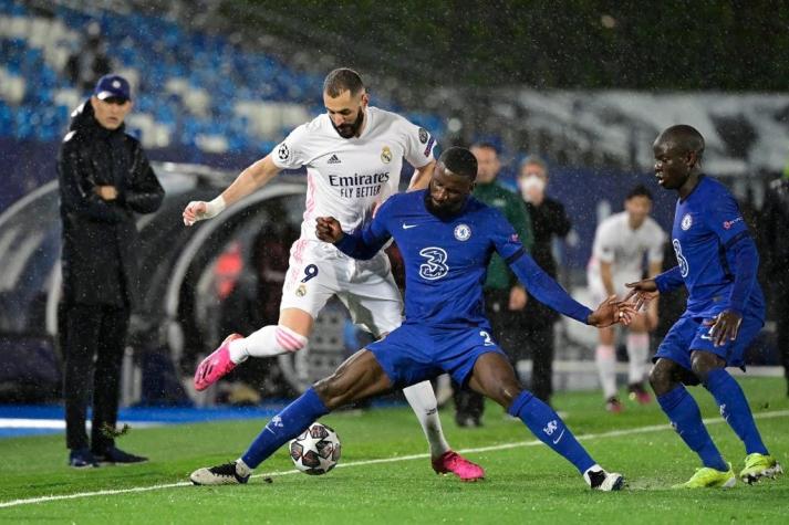 Real Madrid y Chelsea igualan en primera semifinal de la Champions y todo se definirá en Londres