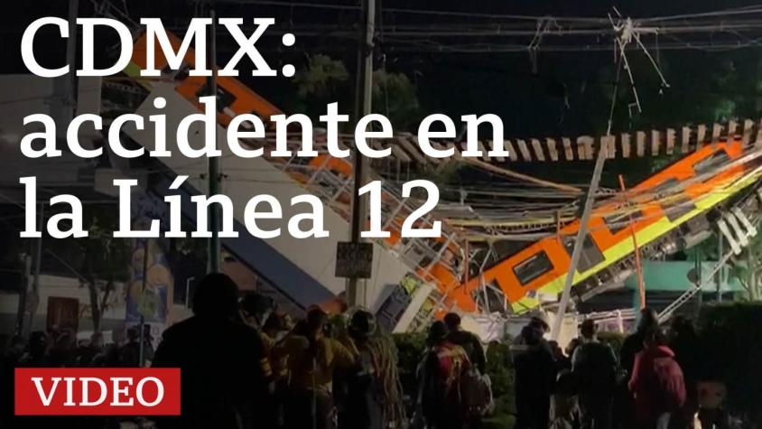 Accidente en la línea 12 de Ciudad de México: imágenes del lugar donde se desplomó la vía del metro