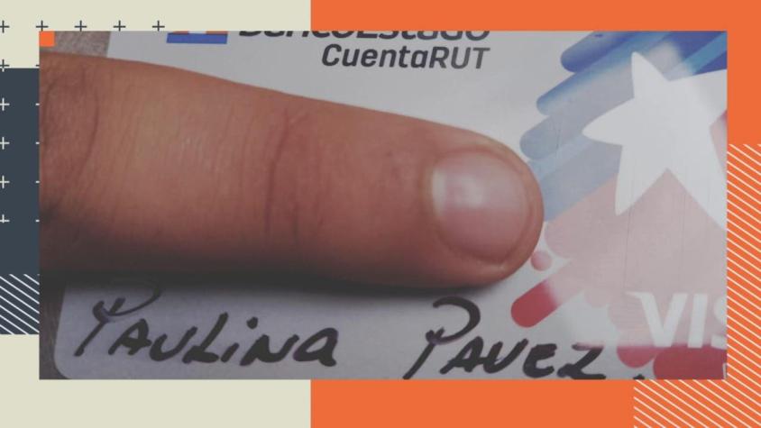 [VIDEO] Tiene nueva tarjeta de BancoEstado pero su nombre está escrito con plumón