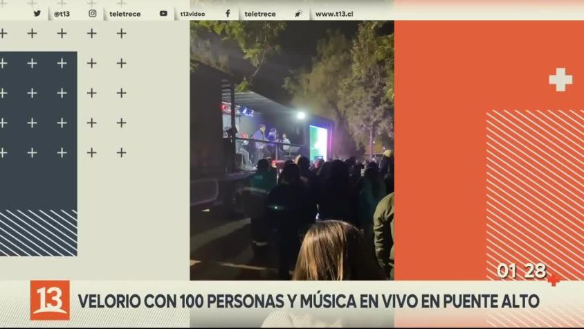[VIDEO] Realizan velorio con un centenar de personas y música en vivo: Organizador fue detenido