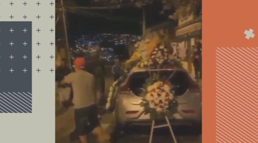 [VIDEO] Balazos y fuegos artificiales en "funeral de alto riesgo" en Viña del Mar