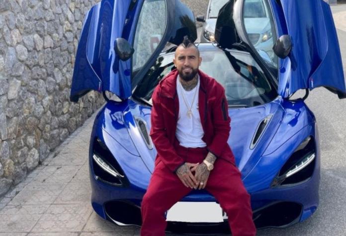 "Con el makinón": Arturo Vidal luce su lujoso vehículo McLaren