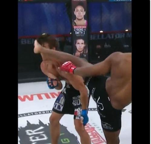 [VIDEO] La espeluznante lesión en la nariz de un luchador de MMA tras recibir una patada en la cara