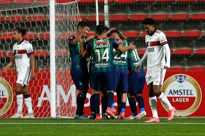 Unión La Calera no aguanta la ventaja e iguala como local ante Flamengo por Copa Libertadores