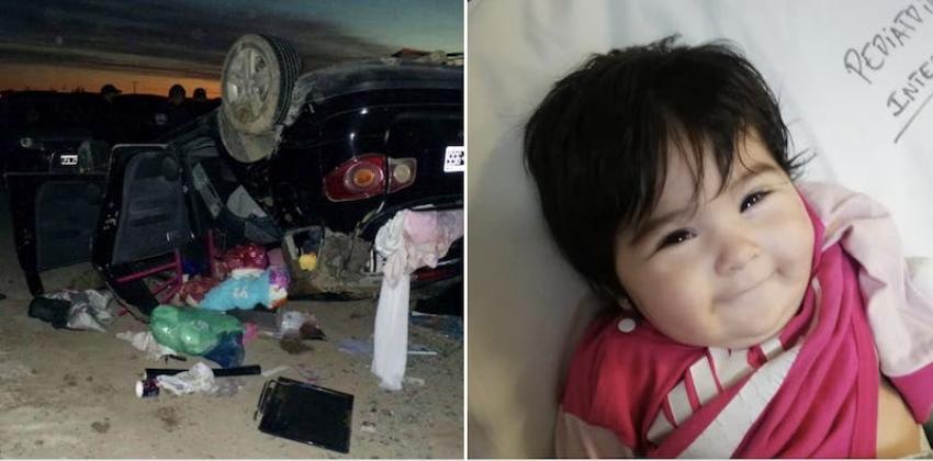 Bebé se salvó de milagro en un accidente de tránsito en Argentina: la encontraron ilesa y sonriendo