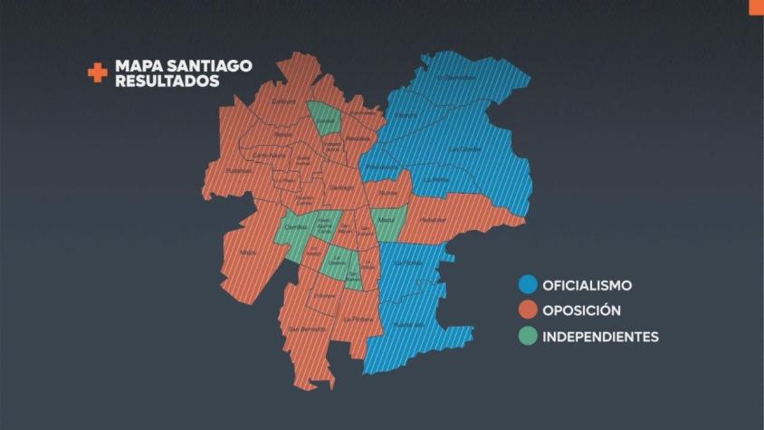 [VIDEO] Así quedó el mapa electoral municipal en la RM: sorprendentes resultados en varias comunas