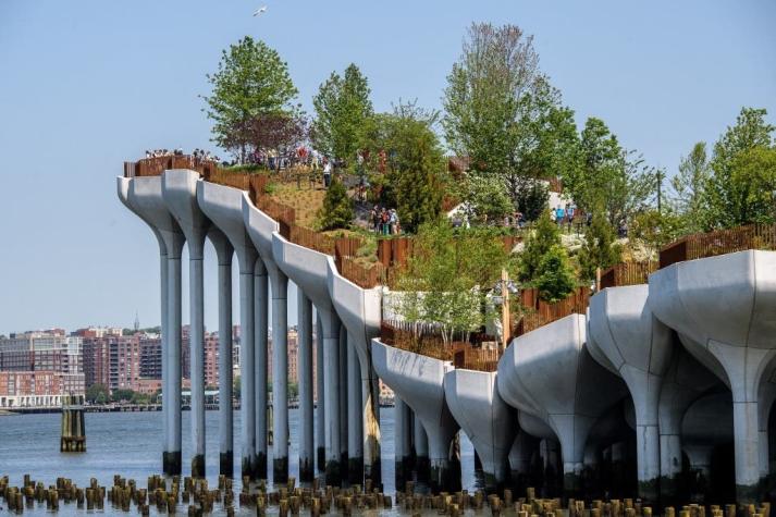 [FOTOS] "Little Island", el nuevo parque que levita sobre el río Hudson en Nueva York
