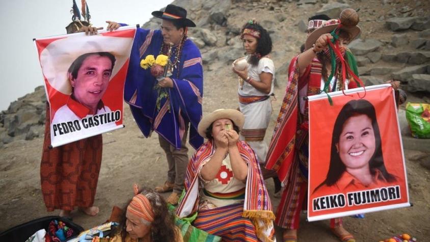 Chamanes peruanos hacen conjuro para conseguir que Castillo derrote a Keiko