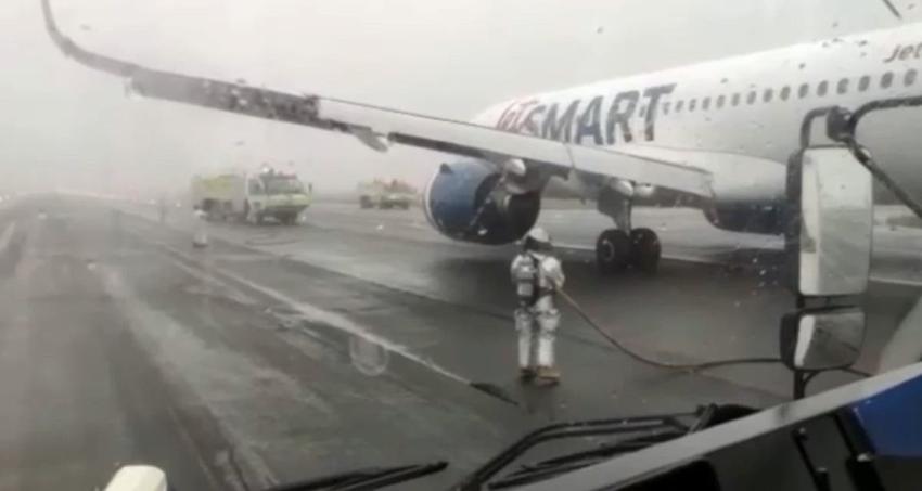 Avión sufre desperfecto tras despegue en Aeropuerto Carriel Sur de Talcahuano