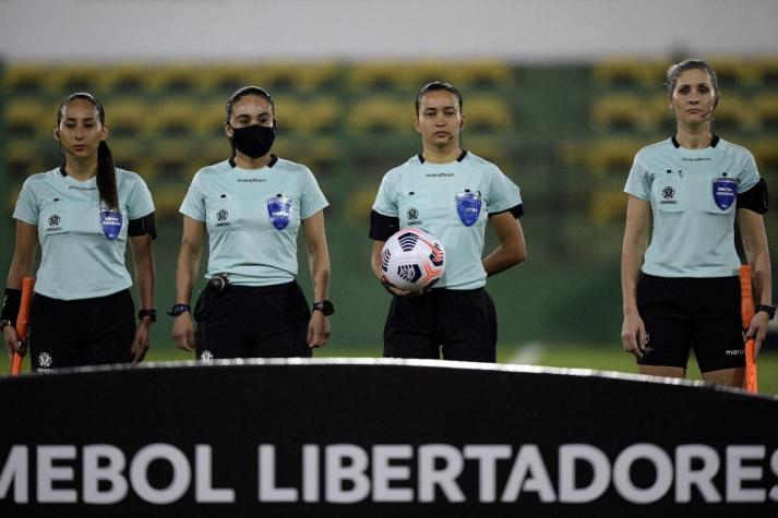Dos chilenas hicieron historia al integrar primer cuarteto arbitral femenino en Copa Libertadores