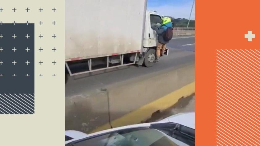 [VIDEO] Camionero que arrastró a motociclista por kilómetros quedó en libertad