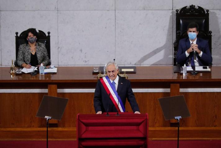 Presidente Piñera plantea que "el adversario a derrotar no es el Gobierno, es la pandemia"