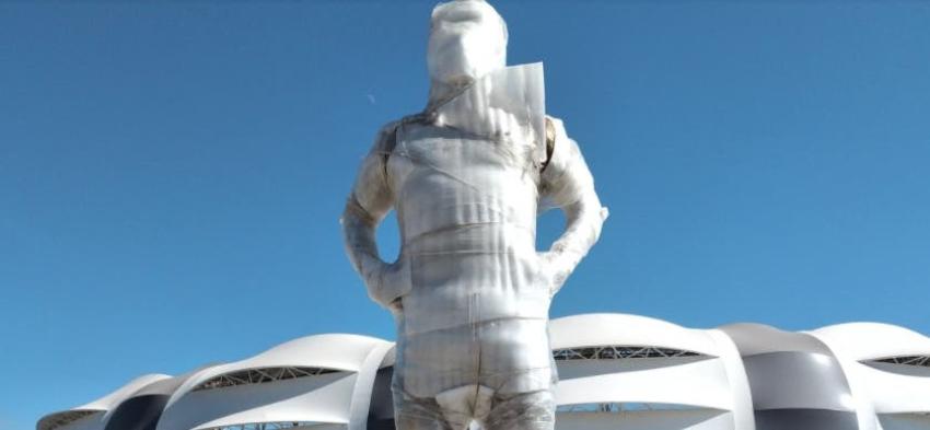 Estatua gigante de Maradona será inaugurada en el partido contra la Selección Chilena