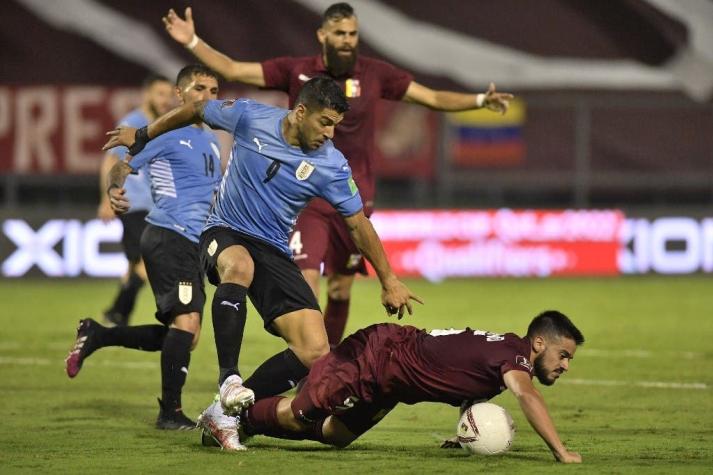 Venezuela y Uruguay igualan sin goles por las Clasificatorias al Mundial de Qatar 2022