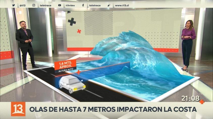 [VIDEO] Nuevo tren de olas azotarán las costas de Chile la noche de este miércoles