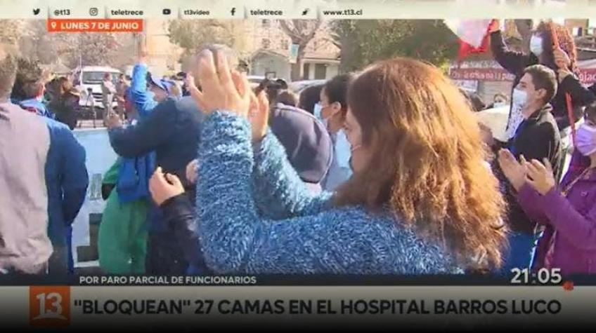 [VIDEO] "Bloquean" 27 camas en Hospital Barros Luco