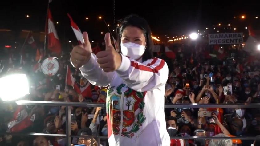 [VIDEO] Partidarios de Keiko piden anular las elecciones en Perú