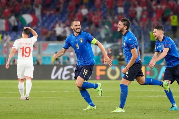 Italia vence a Suiza y sella su paso a los octavos de final de la Eurocopa