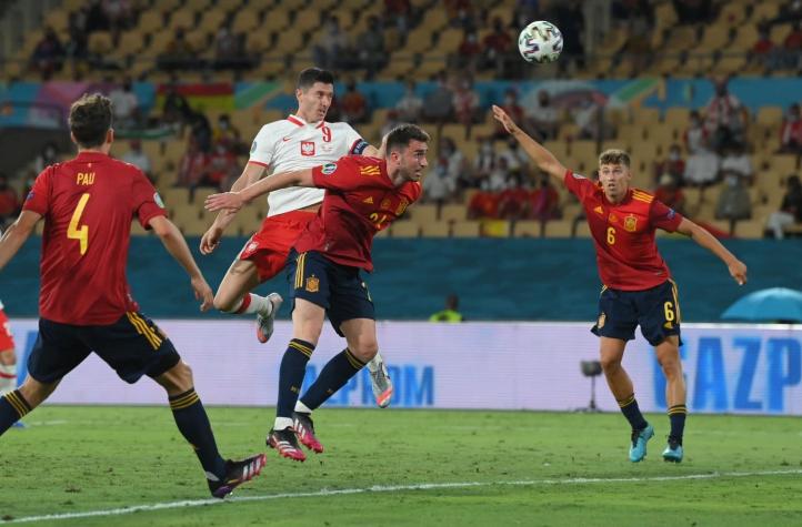 Euro: Lewandowski le aguó a la fiesta a España, que solo empató y puso en peligro su clasificación