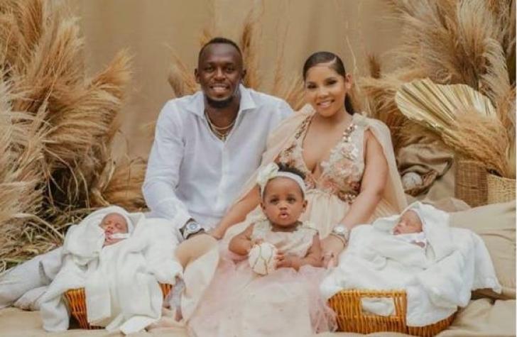 En el Día del Padre: Usain Bolt dio la bienvenida a sus gemelos "Saint Leo" y "Thunder"