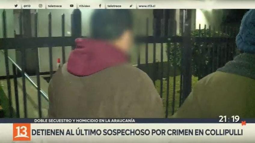 [VIDEO] Detienen a último sospechoso por crimen en Collipulli