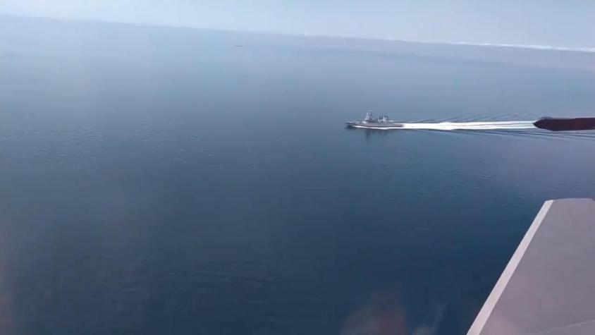 Rusia revela registro en que abre fuego de advertencia contra destructor británico en el Mar Negro