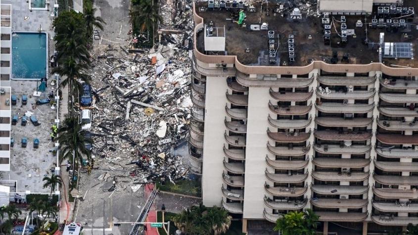 Derrumbe de edificio en Miami: medios locales reportan un chileno entre los desaparecidos