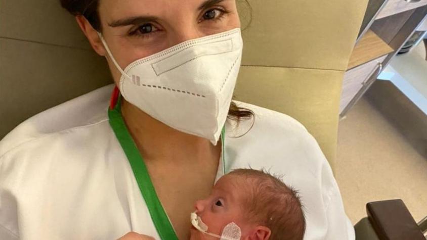 La conmovedora historia de una chilena que tuvo a su hija mientras estaba hospitalizada por COVID-19